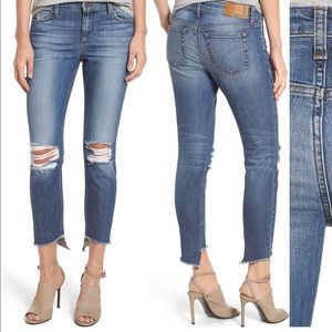 Joe’s Skinny Ankle distressed denim
